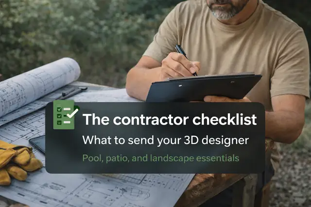 What to send your 3D designer: the contractor checklist cover image